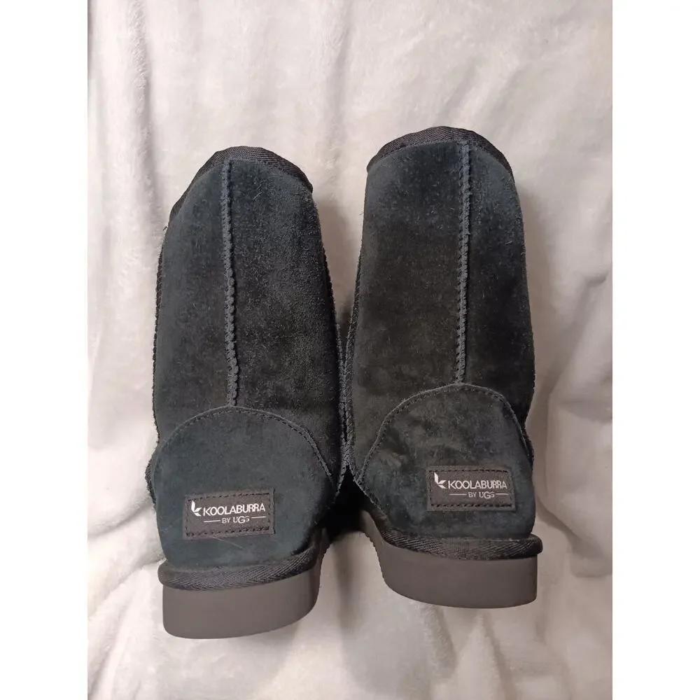 Koolaburra by UGG Classic Short Black Suede Boots Women’s 8 Winter Cozy